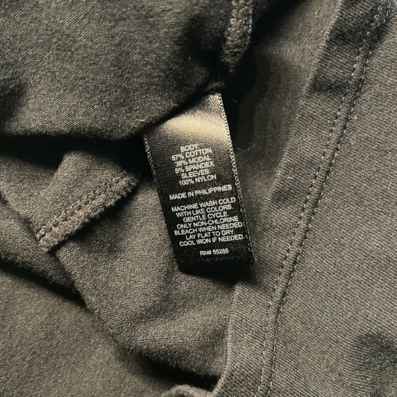 Express black tank with mesh cap sleeves. Small. Cotton Modal Spandex - Picture 5 of 5